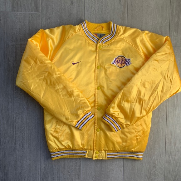 Satin Nike Lakers Bomber Jacket 